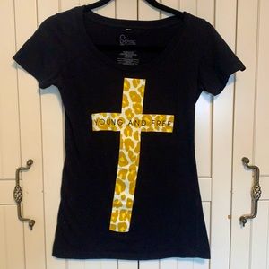 Cute Black Tee (Young And Free)